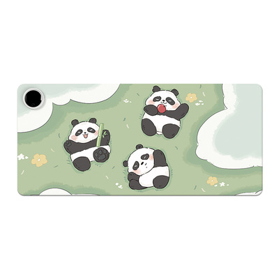 熊猫加热鼠标垫超大号办公室桌面