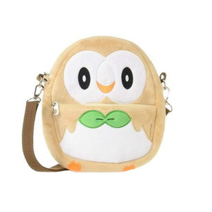 日本宝可梦口袋妖怪周边正版可爱木木枭卡包单肩包斜挎包女生小包