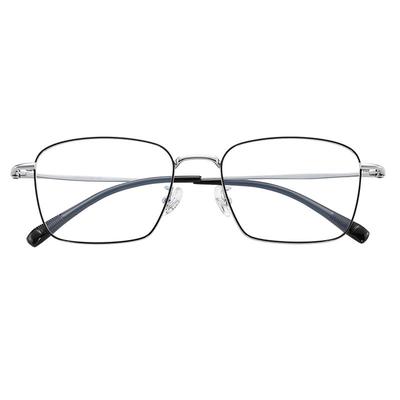 依视路多边形钛架潮可配度数镜架