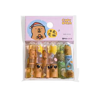 卡皮巴拉铅笔帽小学生笔盖子铅笔头保护套可爱风卡通笔套幼儿园儿童洞洞铅笔延长器一年级加长杆创意超萌文具