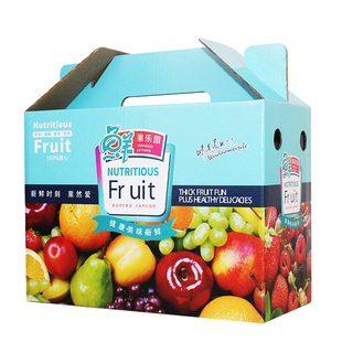 5斤装混装高档水果礼品盒送长辈苹果沙糖桔柑橘冬枣10斤包装纸箱