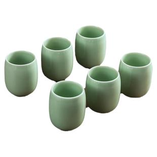 青瓷酒杯家用中式复古白酒啤酒水杯三两陶瓷个人专用茶杯定制logo