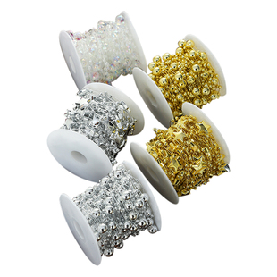 星语 花艺珍珠链条装饰材料鲜花花束包装配饰装饰diy手工包花珍珠