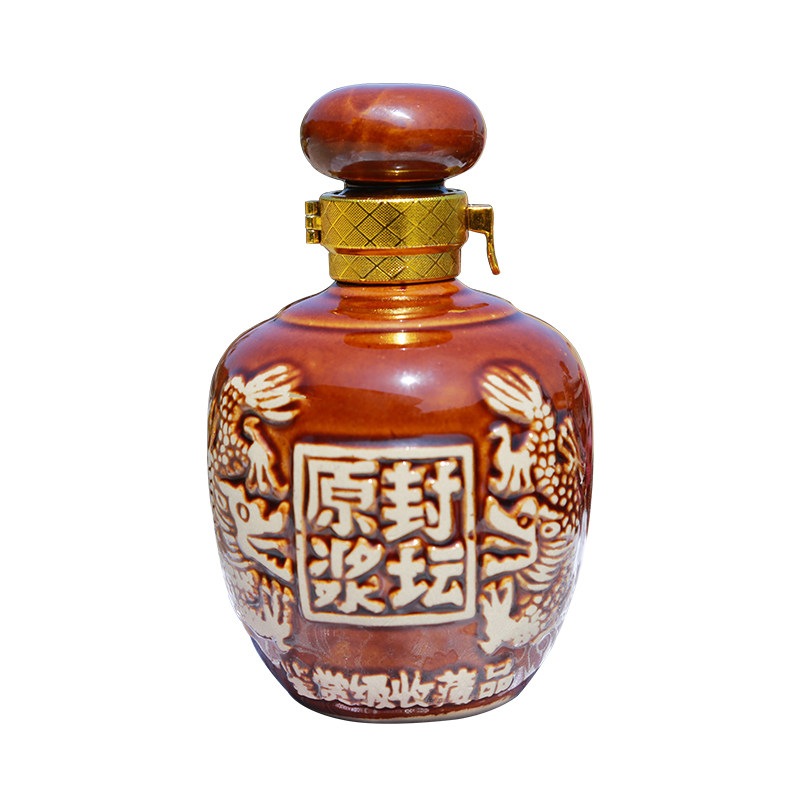 48个24个土陶酒瓶白酒包装原浆封坛陶瓷家用酒坛酒壶酒具1到5斤装