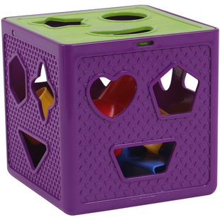 几何形状认知配对积木儿童早教益智玩具婴儿塞塞乐宝宝图形六面盒