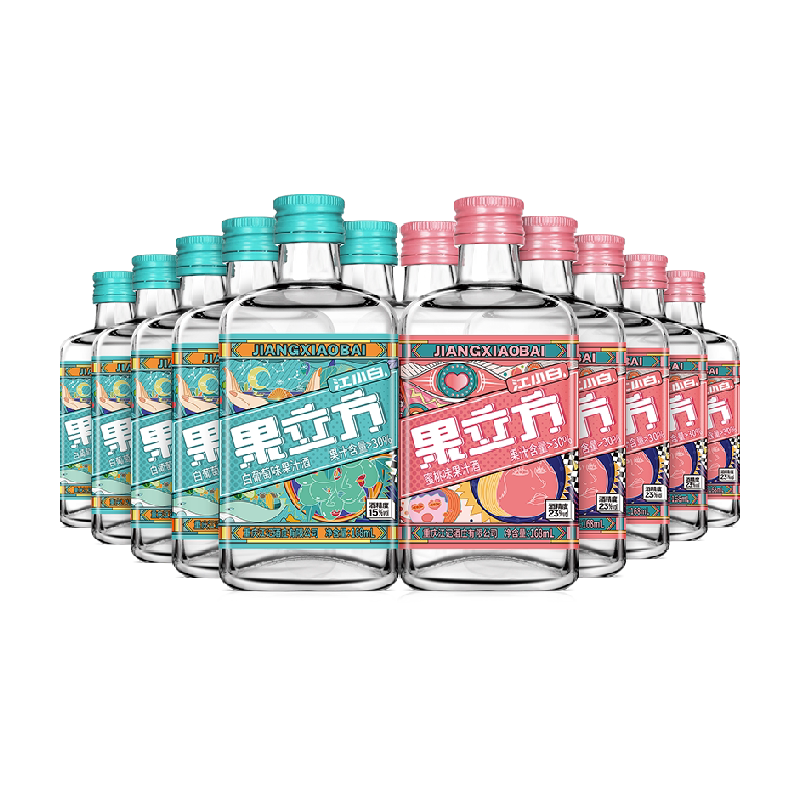 江小白蜜桃味葡萄味果酒168ml×12瓶