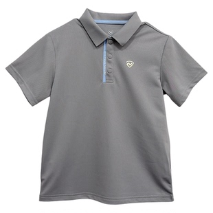 [速干短袖POLO衫]诺诗兰儿童翻领T恤男童2026夏季纯色校服上衣女