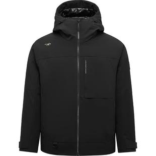 HLA/海澜之家极光95绒羽绒服25秋冬新抽绳连帽撞色字母通勤外套男