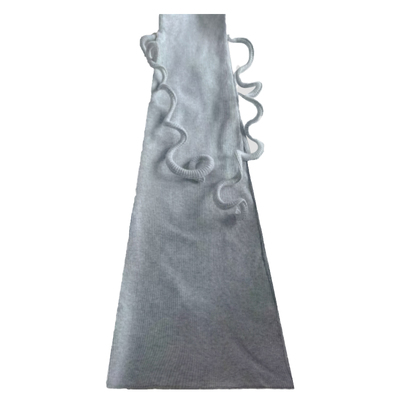 夜间教习室纯色阔腿喇叭绑带袜套