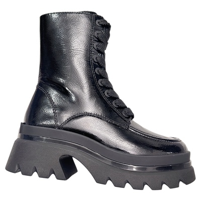 STELLALUNA圆头厚底马丁靴