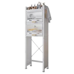 厕所抽水马桶置物架上方架子落地式卫生间浴室上面的多功能收纳柜