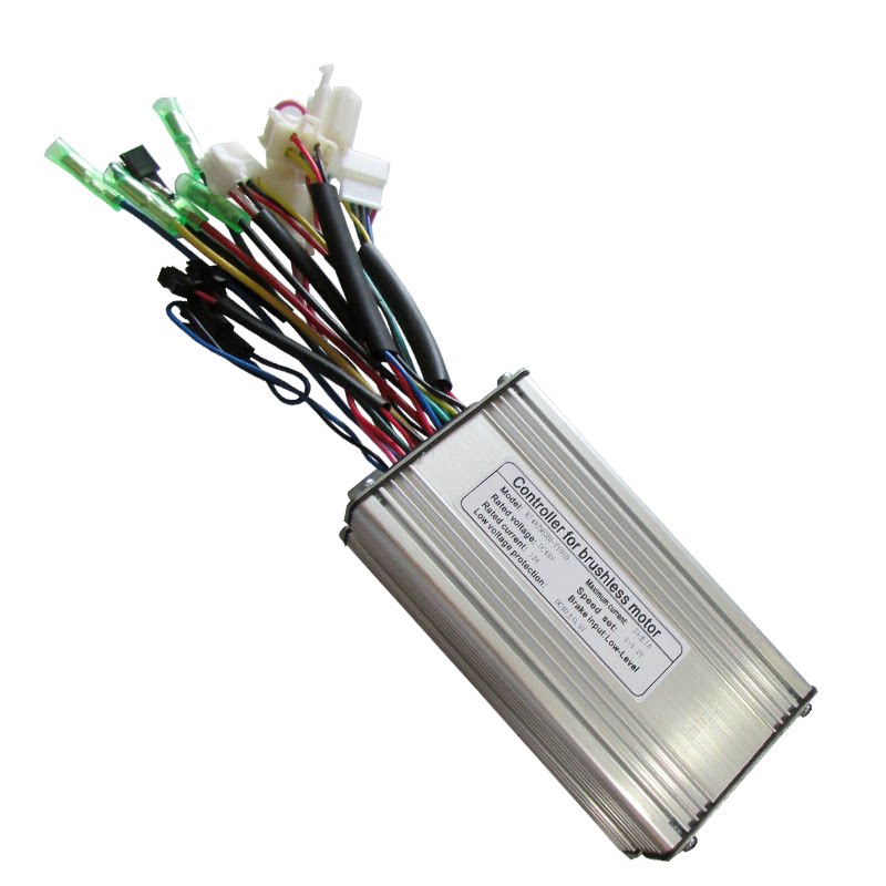 助力车控制器24v36v48v350w500w昆腾仪表自行车电动配件驱动器
