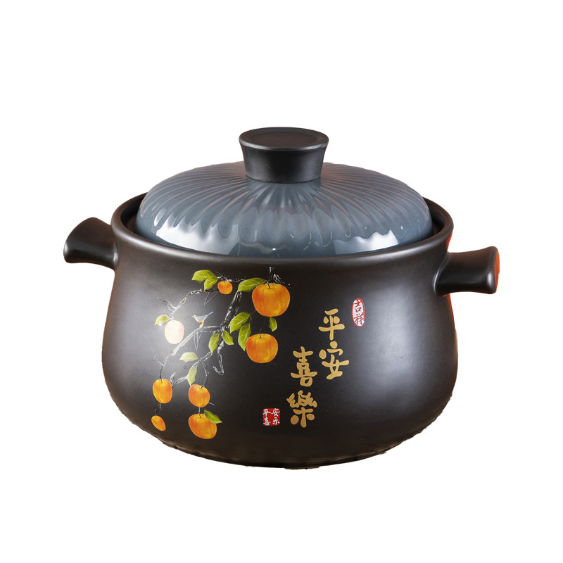 砂锅电磁炉专用炖锅燃气灶通用耐高温干烧不裂陶瓷汤煲家用小沙锅