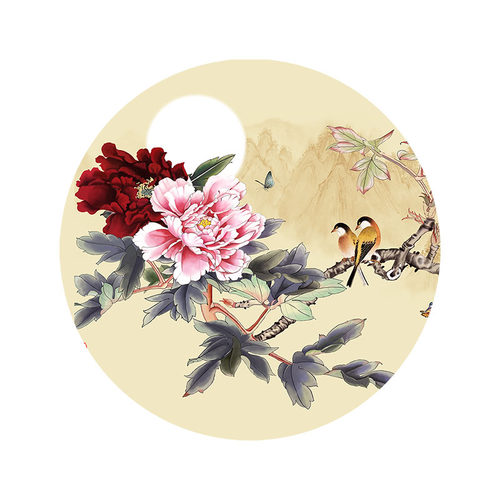 定制超大幅宽不虚边双面半透明纱布画画心屏风软帘卷挂帘婚礼美陈