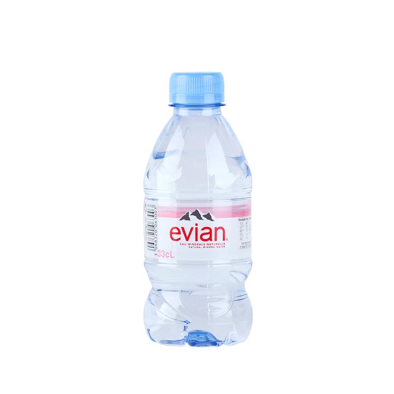 法国原装进口evian依云天然矿泉水500ml/330ml*24瓶/箱高端饮用水