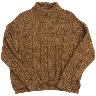 无色无味全棉复古沙金编织衫毛衫