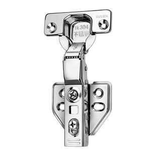 304不锈钢橱柜门铰链缓冲阻尼合页弹簧飞机合叶衣柜五金配件泡水