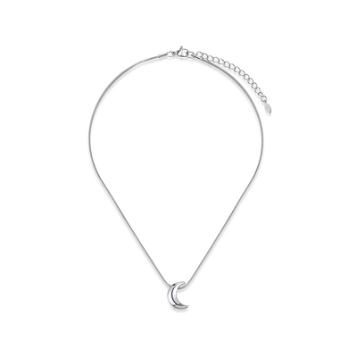 kitsh月牙吊坠项链女小众锁骨链