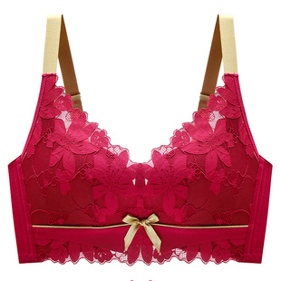 美思内衣女小胸聚拢无钢圈新款光面无痕收副乳防下垂舒适文胸罩