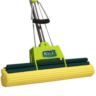 格易美海绵拖把家用大号擦地吸水拖布免手洗挤水胶棉拖把头一拖净