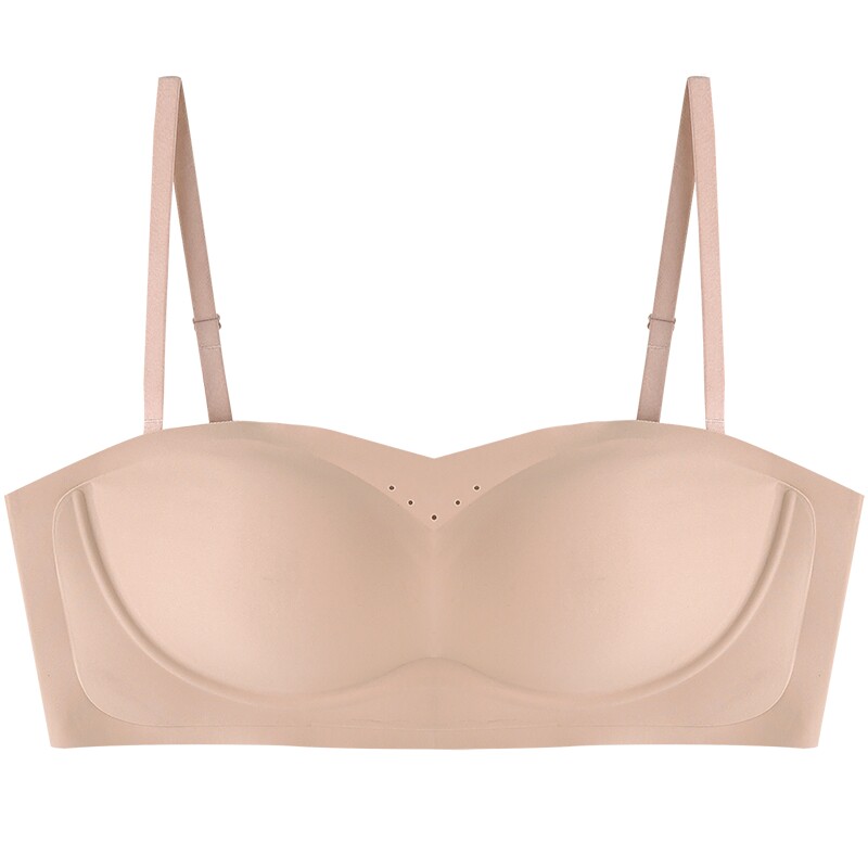 MYBODY商场同款无肩带内衣女防滑隐形聚拢无痕薄款抹胸式文胸胸罩