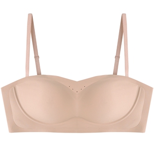 MYBODY商场同款无肩带内衣女防滑隐形聚拢无痕薄款抹胸式文胸胸罩