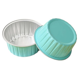 空气炸锅耐高温加厚锡纸碗铝箔可重复使用家用蛋糕布丁模具锡纸杯