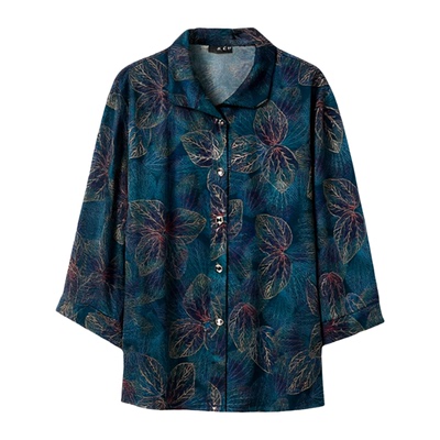 加肥加大码早秋厚款中老年女装