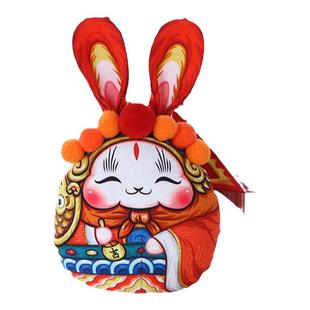 吉兔坊布艺如意兔儿爷香包挂件车载香囊家居饰品北京兔爷特色礼物