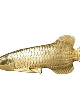 金龙鱼时尚黄铜艺术风桌面装饰