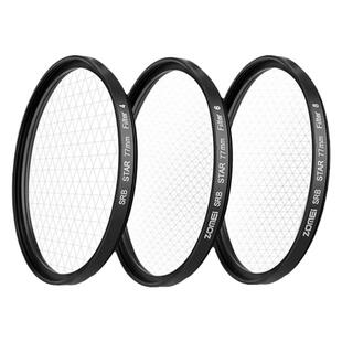 Zomei卓美52/55/58/62/67/72/77/82mm超薄可调星光芒滤镜4/6/8线