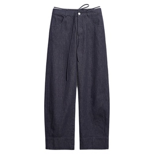 COMMXN·牛仔自由出行裤简约休闲宽松百搭长裤2025夏季新款女装