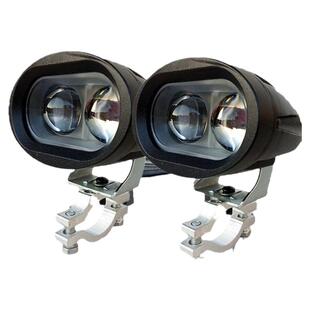 摩托车灯电动车射灯超亮强光led大灯 远近光一体12v60v透镜铺路灯