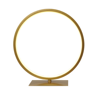 金色LED灯圈圆环台灯神像佛龛装饰佛光环玄关百搭现代简约触摸