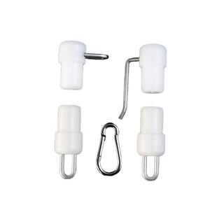 户外旗杆配件挂杆塑料头堵头单杆套杆头子母扣塑料件适用22mm圆管