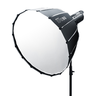 捷宝KP2快装拆柔光箱70/90/120CM深口抛物线外拍直播柔光罩保荣口网格蜂巢便携摄影棚适用于金贝神牛爱图仕