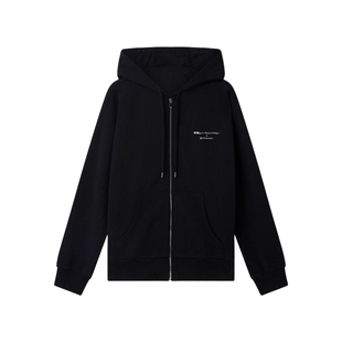 [低至3折]Stella McCartney + 空山基春季黑色拉链连帽衫