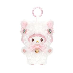 三丽鸥闪耀喵喵团搪胶毛绒挂件盲盒凯蒂猫摆件库洛米小羊美乐蒂