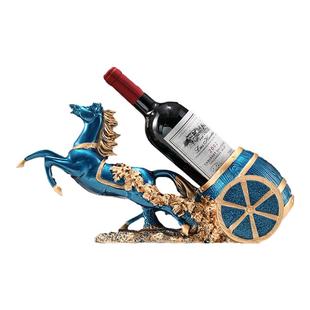 轻奢高档创意客厅玄关家用斜放葡萄酒架子酒柜装饰品马红酒架摆件