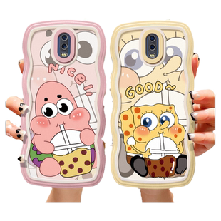 适用OPPO R17手机壳学生新款pbdm00硅胶opop r17pro时尚卡通女生pbem00全包镜头防摔oppir17简约可爱海绵宝宝