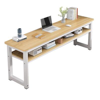 双层长条桌书桌电脑桌家用靠墙桌