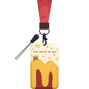 个性卡套饭卡校园卡公交卡学生卡套挂脖防丢证件保护套随身证卡片套地铁身份证硬卡套ins风卡通门禁卡工牌套