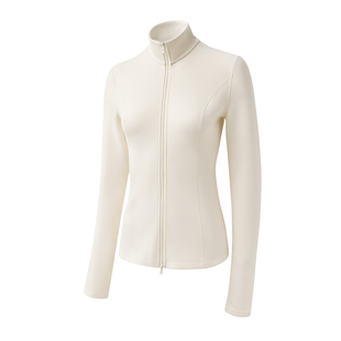 小野和子双拉链摇粒绒内搭开衫外套女新款保暖内胆上衣修身打底衫