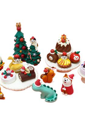 diy拍摄小摆件圣诞树猫咪松鼠