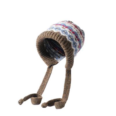 费尔岛风~2025新款高颜值针织帽