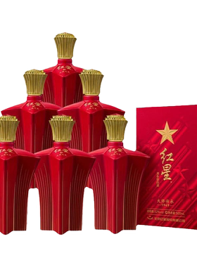 红星二锅头500ml*6大师传承