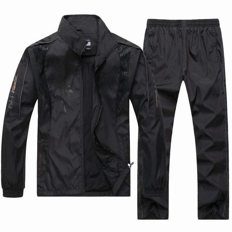 中老年人男士运动服套装春秋季上衣休闲中年跑步服宽松外套爸爸装