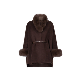 MD依诺【茶香可颂】2026新款法式双面气质宽松式优雅百搭羊毛外套