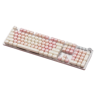 前行者樱桃软糖机械键盘有线女生办公蓝牙高颜值电脑无线游戏专用