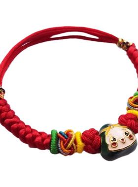 端午节五彩绳粽子手链脚链